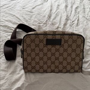 Gucci Beige and Brown Belt Bag